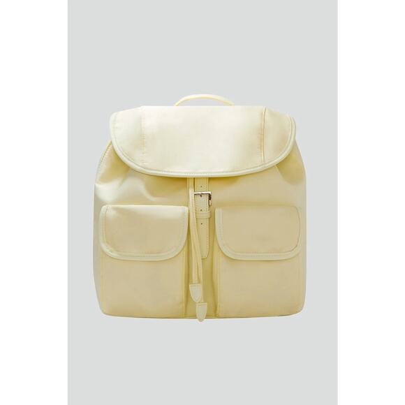 Year of Ours Nylon Utility Backpack Pastel Yellow Gold Hardware NWT